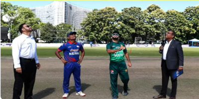 पकिस्तानविरुद्ध बलिङमा नेपाल, टस जितेको पाकिस्तानले ब्याटिङ रोजेको हो