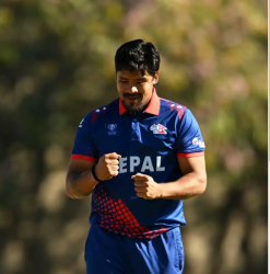 पकिस्तानविरुद्ध नेपाललाई पहिलो सफलता करणले लिए पहिलो विकेट ।