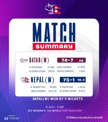 एक खेल अगावै नेपाल सेमिफाइनलमा