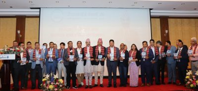 एनआरएनए उपाध्यक्षमा खगेन्द्र न्यौपानेले कतारबाट अध्यक्षका प्रत्याशी आरके शर्मासँगै गरे उम्मेदवारी घोषणा