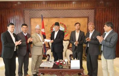 भूकम्प पीडित कोषमा नेकपा एसको पच्चीस लाख सहयोग