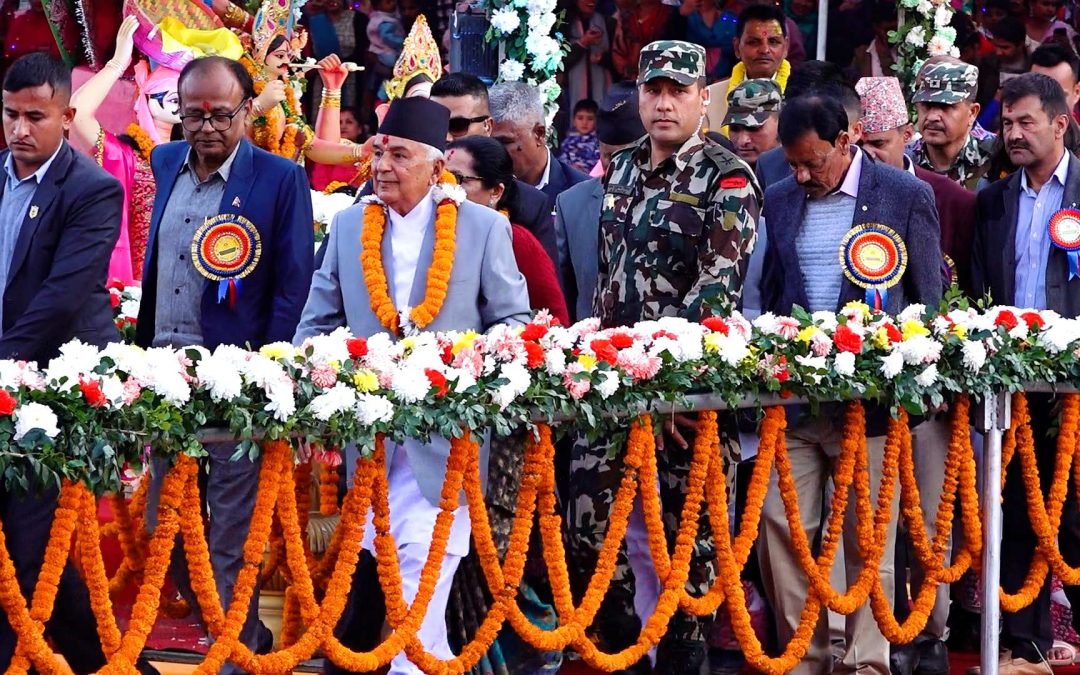 राष्ट्रपति पौडेलद्वारा छठ पुजा