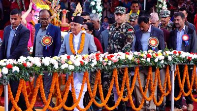 राष्ट्रपति पौडेलद्वारा छठ पुजा